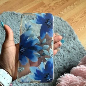 Blue and White flowers iPhone case